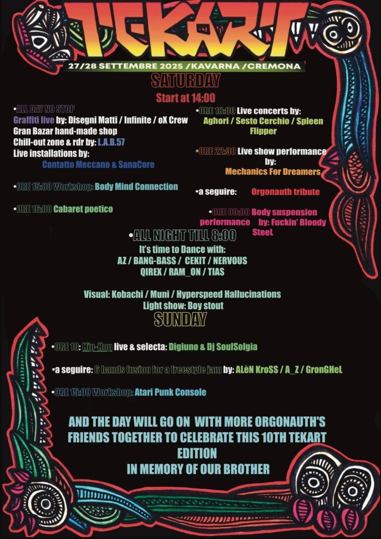 28 settembre 2025 TEK ART Kavarna (CR)
